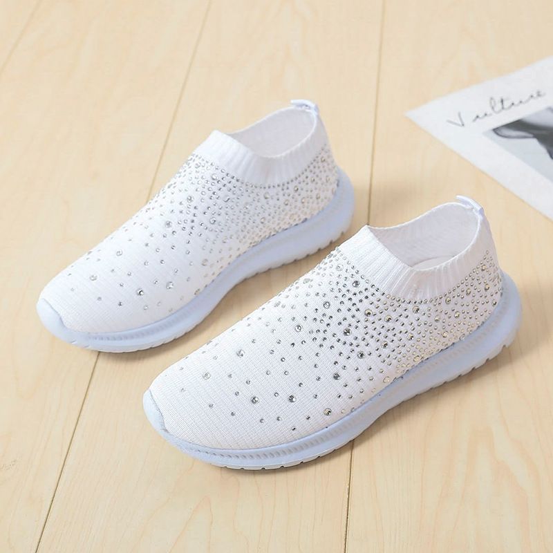 Large Size Rhintone Elastic Socks, Casual Men's And Women's Sports Sho, MD Sole Fly Woven Breathable Lightweight_voghion.com