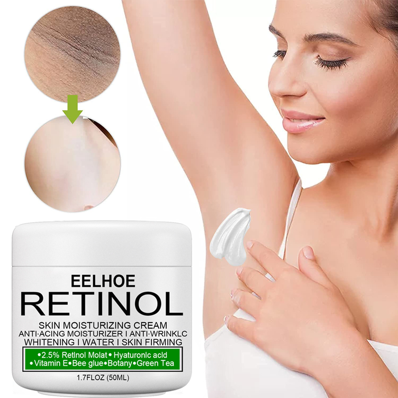 Retinol Whitening Cream voor het geslachtsdeel Verheldert de donkere huid Permanente bleeklotion voor het hele lichaam Onderarm Knie Billen_voghion.com