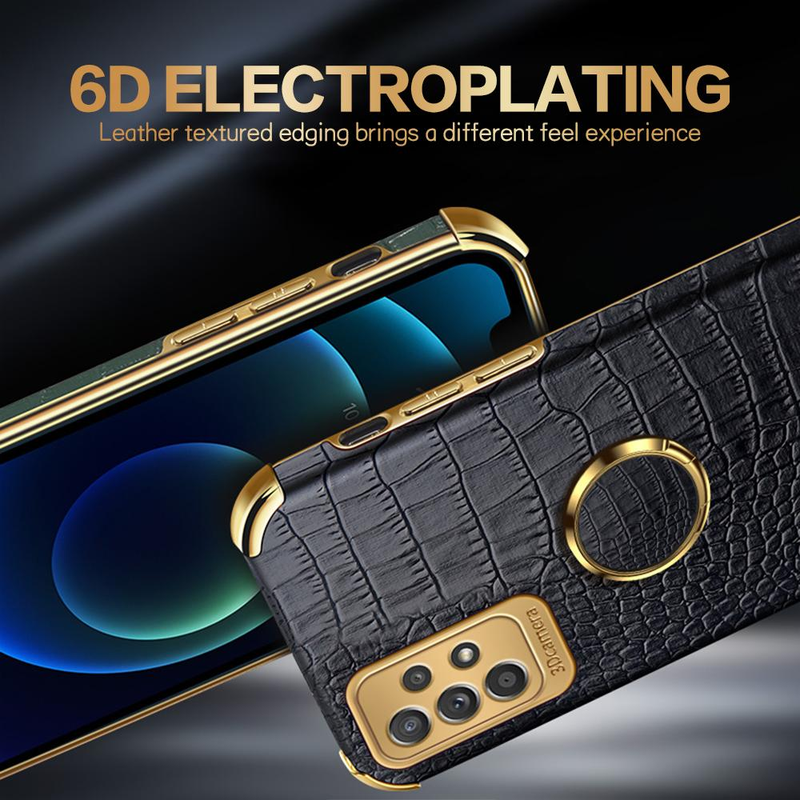Krokodila ādas futrālis Samsung Galaxy A53 A73 A13 A52S A52 A72 A32 A14 A54 5G A 53 vāciņu futrāļi aizsardzība triecienizturīgs apvalks_voghion.com