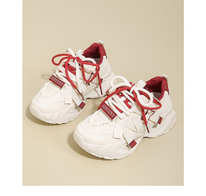 2025Spring New Dad Thick Bottom Student Women's Sneakers_voghion.com