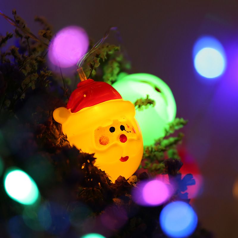 Factory Direct LED Colorful Snowman Battery Christmas Tree Santa Claus Decorative String Lights In Stock_voghion.com