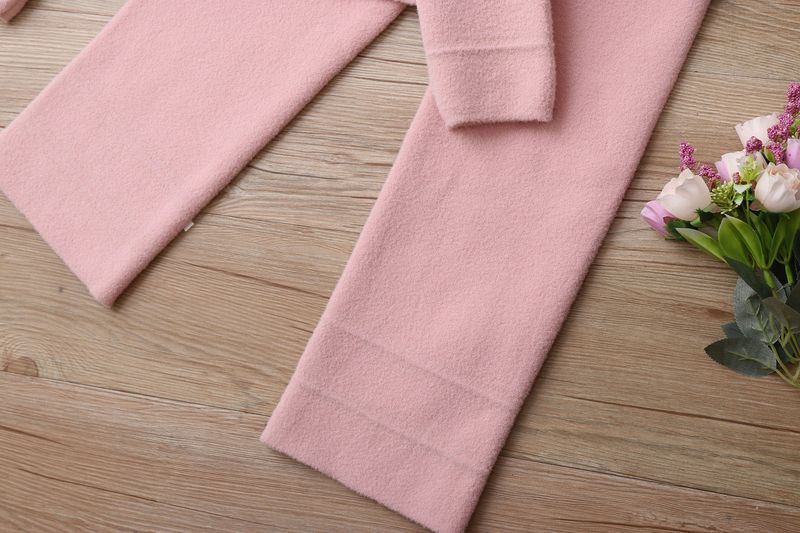 Mother & Kids Knit Sweater And Pants Set - Soft Long Sleeve Two-Piece Outfit For Toddler Little Girls Elegant Letter Print Comfortable Polyester Blend_voghion.com