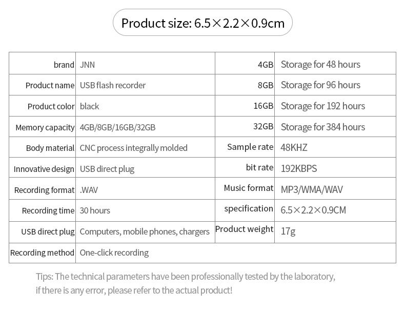 Enregistreur vocal numérique Q13, enregistreur USB de conférence, enregistreur MP3AI intelligent professionnel haute définition avec réduction du bruit et télécommande_voghion.com