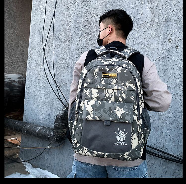 Mochila tática para homens e mulheres - Mochila militar grande de 35L com compartimento para laptop, tecido Oxford impermeável, design antirroubo para viagens_voghion.com