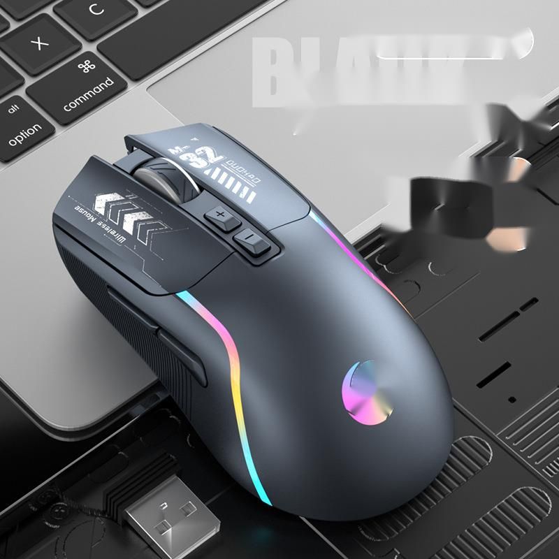 Kabelgebundene E-Sport-Maus im Mecha-Stil für PUBG mit Makroprogrammierung und RGB-Leuchten_voghion.com