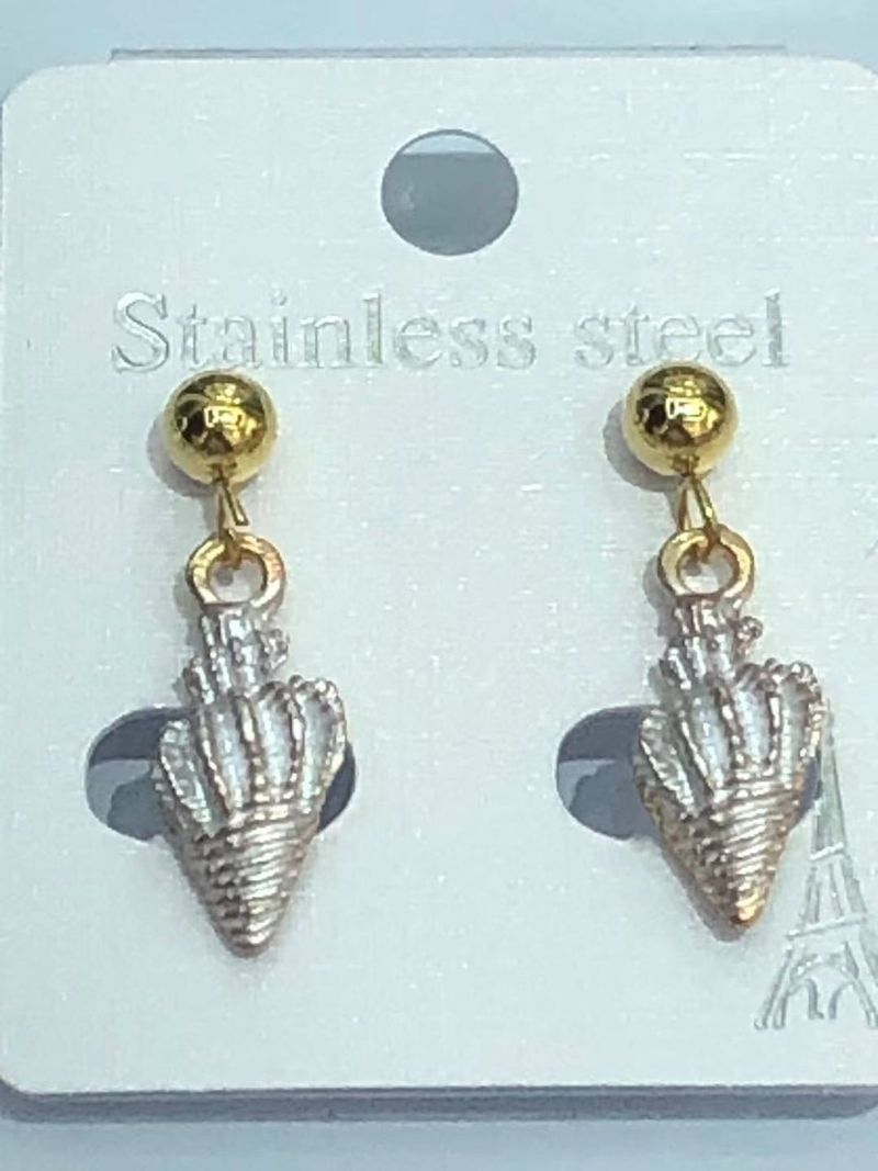 Orecchini fai da te Accessori in acciaio al titanio Materiale semplice Cerchio per saldatura a bobina Stesso stile Orecchini a cerchio incrociati_voghion.com