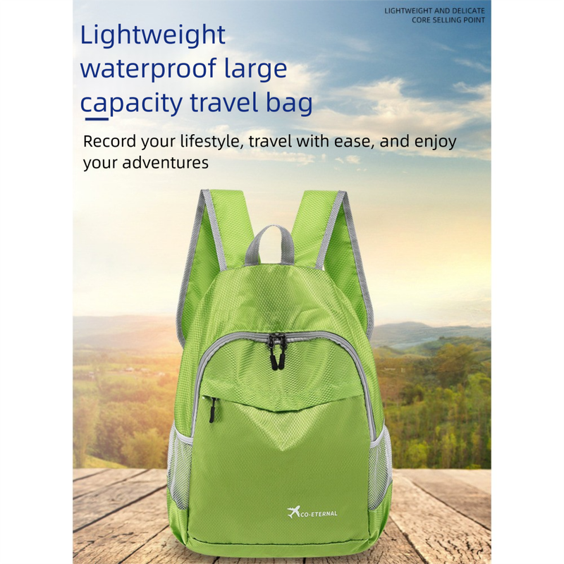 Neuer leichter, faltbarer Outdoor-Rucksack für Damen und Herren (Modelljahr 2025) – wasserdicht, tragbar, ideal für Reisen und Bergsteigen._voghion.com