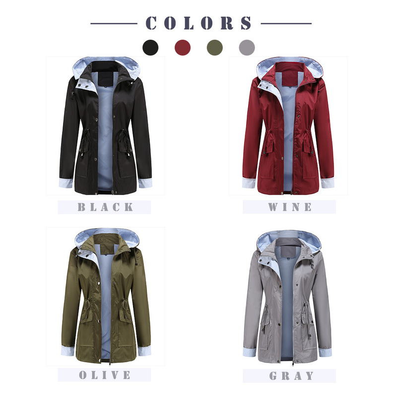 Damenbekleidung neue Herbst- und Winterjacke mit abnehmbarer Kapuze, Windjacke für Damen, große Damenjacke, Regenmantel_voghion.com