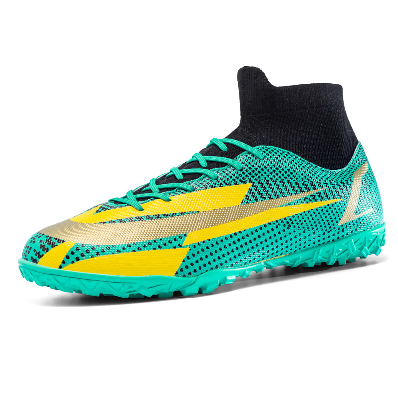 Scarpe da calcio da uomo e da donna Calzino da tessitura volante Bocca Unghie lunghe Unghie rotte Fondo piatto Scarpe da allenamento FG Youth AG_voghion.com