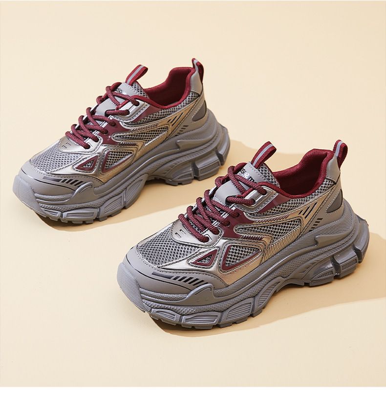 Scarpe da papà alla moda per le donne, stile autunnale, nuove scarpe da ginnastica sportive con suola spessa alla moda coreana_voghion.com