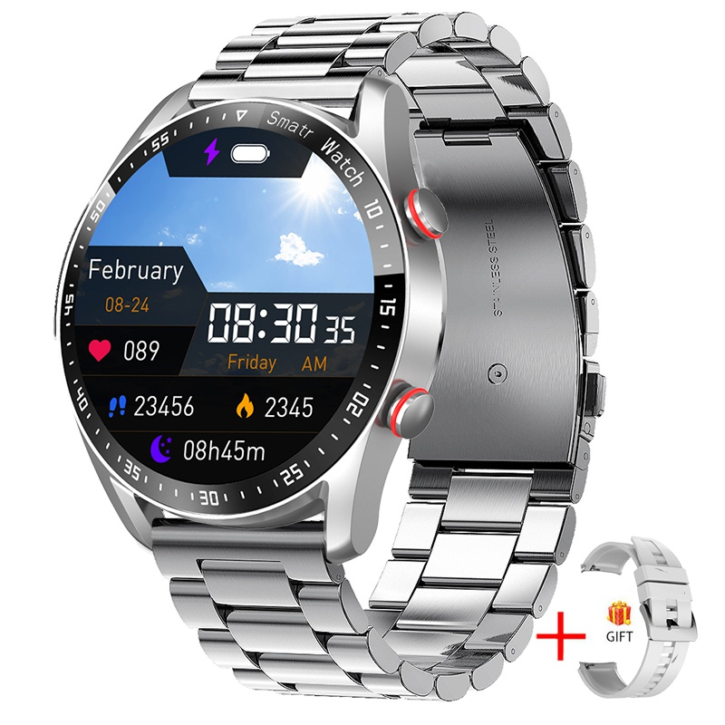 Neue Bluetooth Anruf Smart Watch 1,28'' HD Bildschirm Full Touch Männer Wasserdichte Sport Aktivität Fitness Uhr Gesunde Überwachung Smartwatch für Android IOS_voghion.com