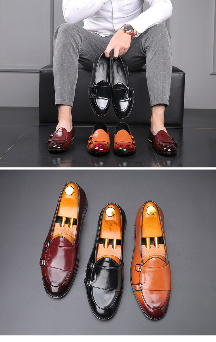 Voyage European Station Loafer im britischen Stil, modischer Gürtel, Doppelschnalle, kleine Lederschuhe, Dropshipping_voghion.com