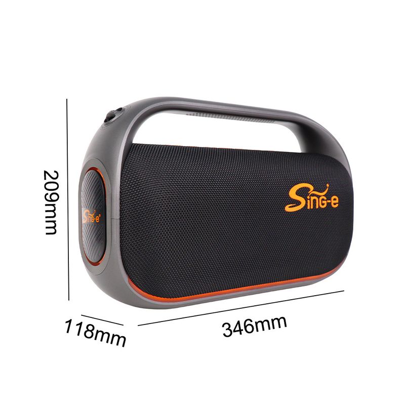 ZQS-V06 Kabellosen Bluetooth-Lautsprecher Waasserdicht Schockbass Super laang Batterielaufzäit Camping Party_voghion.com