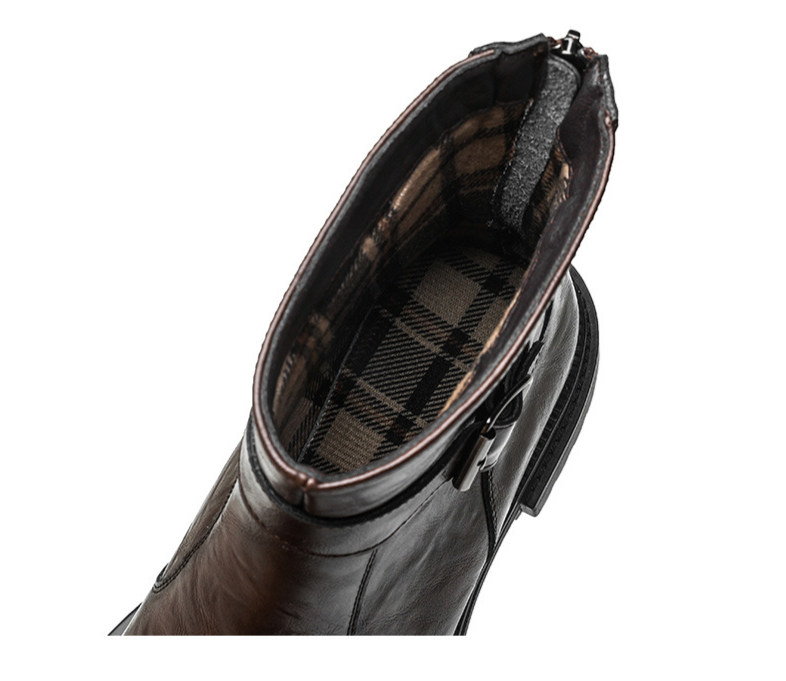 Casual heavy-soled work boots Autumn and winter fashion high-top leather boots retro all round head_voghion.com