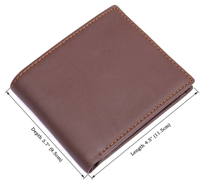 Retro Casual Kohud Herrplånbok Med Flera Kortfackar Läder Kortväska Med Kort_voghion.com
