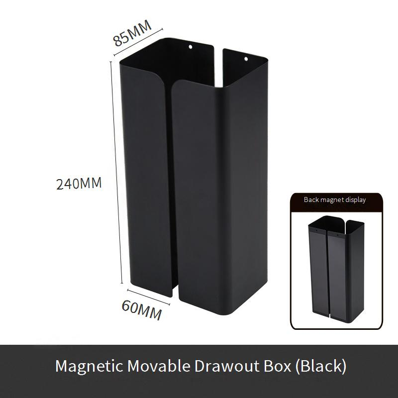 Familien-Organizer, verstellbarer magnetischer Taschentuchhalter, wandmontierter Papierspender, universell passend für Kühlschrank und Schreibtisch, mit starkem Klebstoff_voghion.com