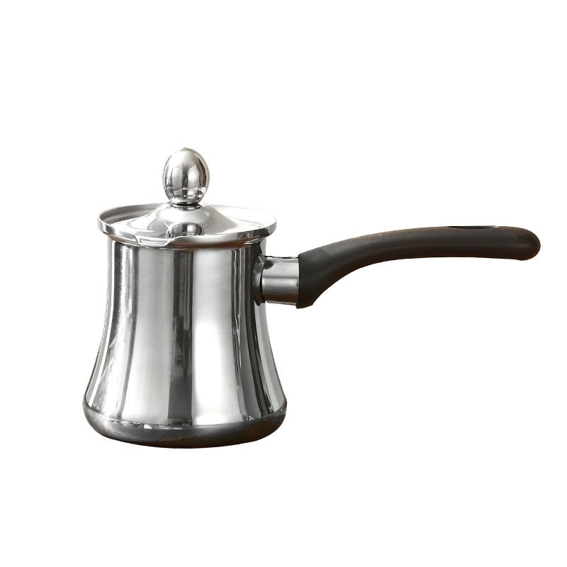 Turkish Coffee Pot, Latte Art Cup, Three-piece Set, Stainless Steel Milk Cup, Cream Cup, Chocolate Hot Butter Cup_voghion.com