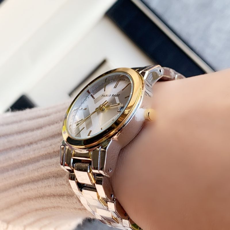 PABLO RAEZ High-end Retro Gold Women's Watch Trend Temperament Fashion Watch Bracelet Waterproof Quartz Watch_voghion.com
