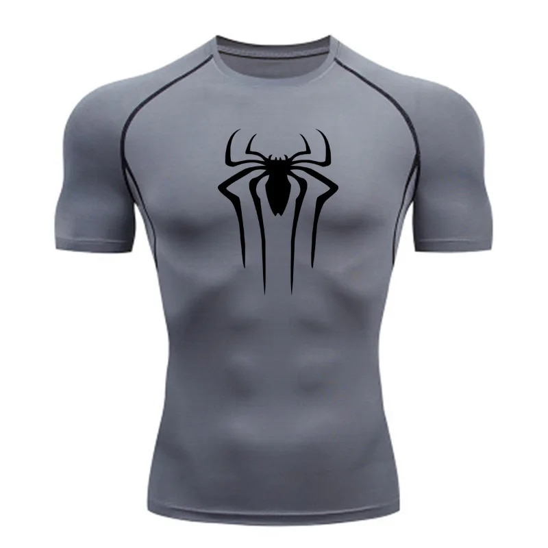 New Compression Shirt Fiess Gym Super Hero Sport Running Rashgard Tops Tee Quick Dry Short Sleeve T-Shirt For Men_voghion.com