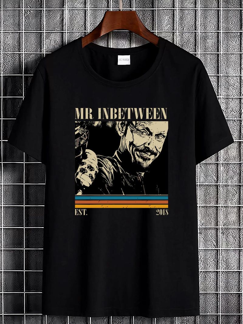 Maglietta da film Mr Inbetween, stile felpa classica per coppie, estiva, unisex, morbida, da indossare tutti i giorni, leggermente comoda, elegante._voghion.com