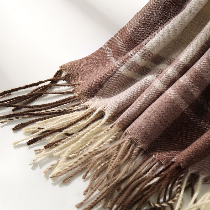 Bunte kontrastierende Plaid i Mitation Kaschmir Ins Stil, einfach zu tragen im Herbst Winter warm zu halten, Su Da Schal, Männer und_voghion.com