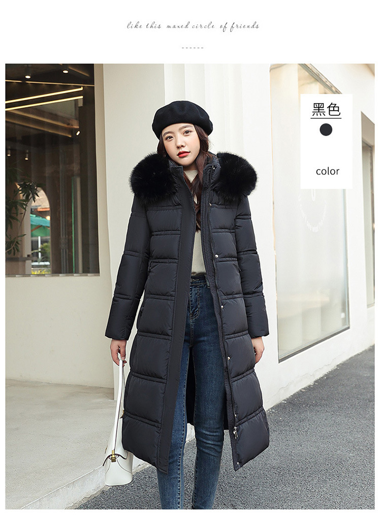 Parka para mujer, abrigos de invierno para mujer, chaqueta de invierno con pelo largo y pesado, cinturón para cultivar la moralidad, abrigo para mujer 2022 8603_voghion.com