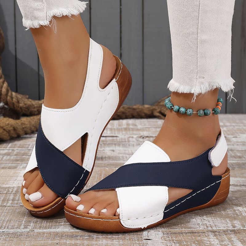 Sandals Women's New Muffin Thick Bottom Casual Open-toe Beach Sandals_voghion.com