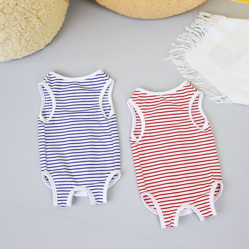 Kjæledyr postpartum klær, kirurgisk anti slikking og avvenning dress, 23 stripet katt sterilisering dress_voghion.com