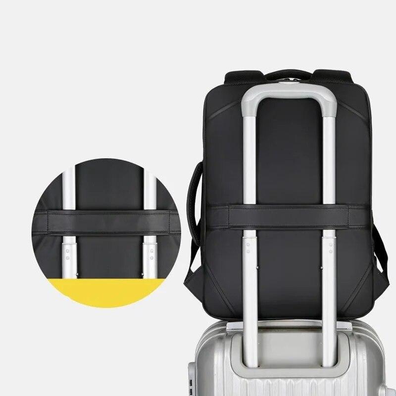 Rucsac elegant pentru notebook de 15,6" pentru bărbați, impermeabil, la modă, nou_voghion.com