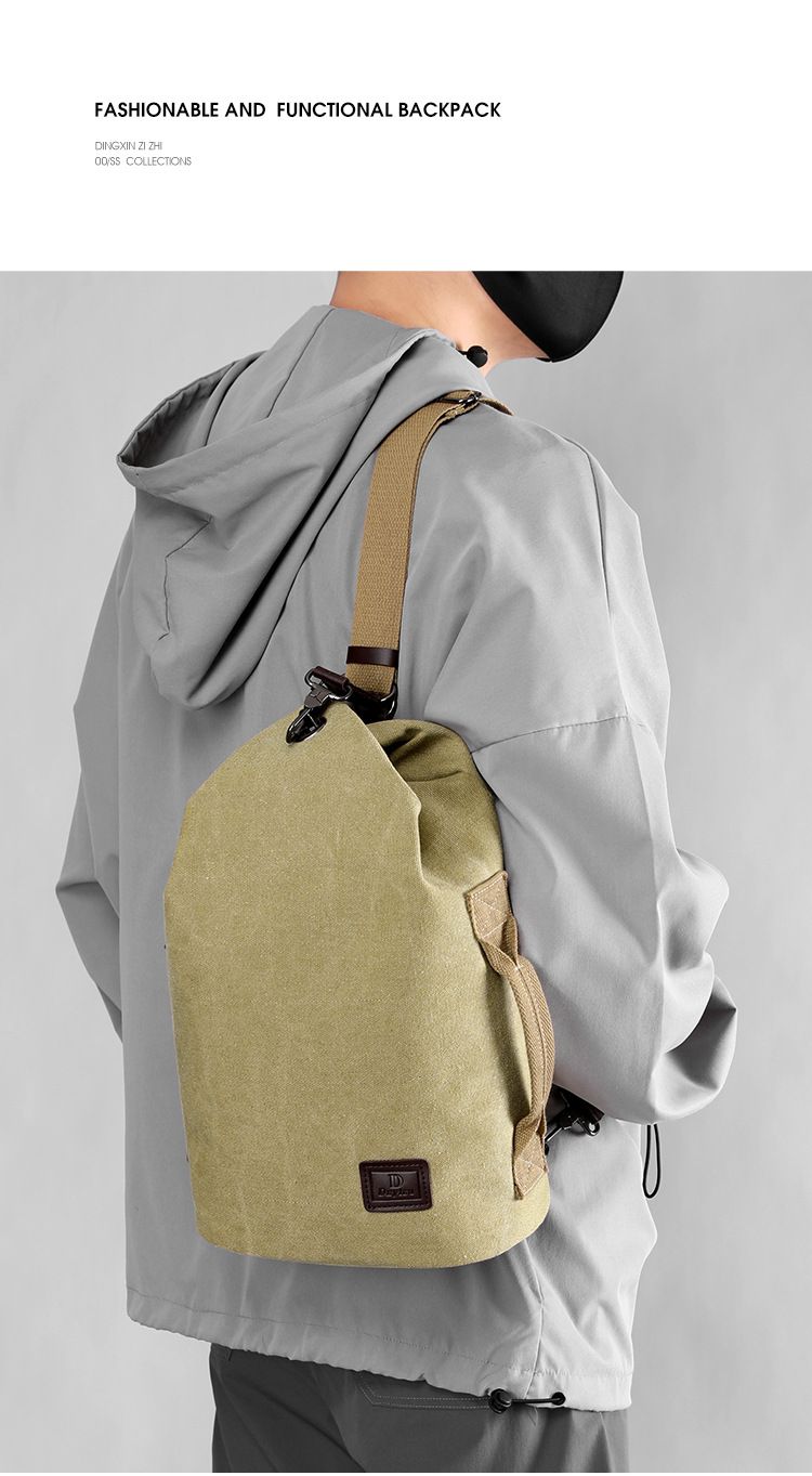 Neue Brusttasche für Herren, verschleißfeste Schultertasche aus gewaschenem Canvas, multifunktionaler schräger Rucksack, einfache, trendige, lässige Herrentasche_voghion.com