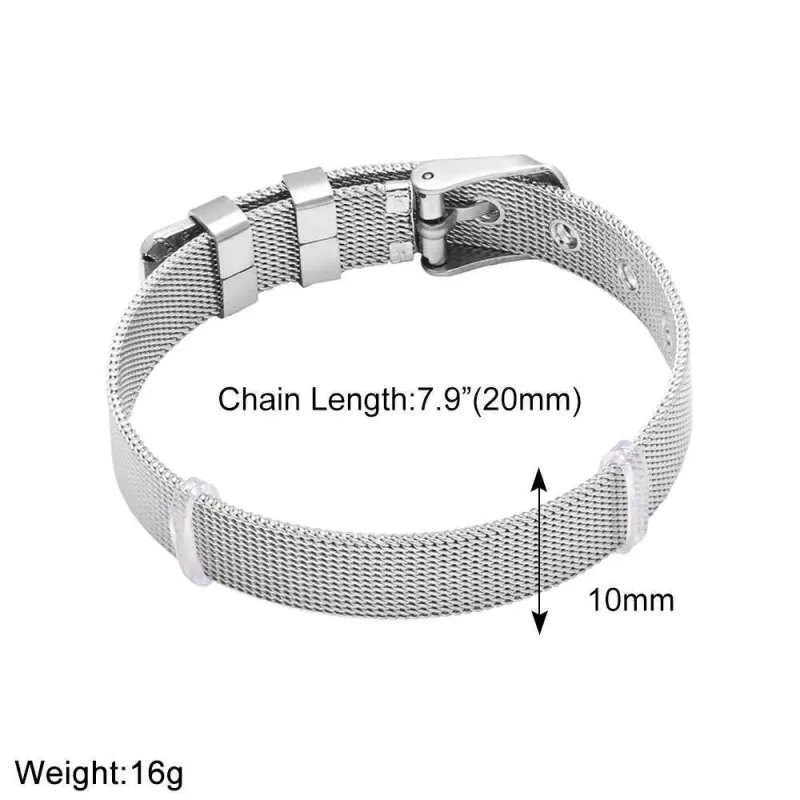 FLOLA DIY 26 Letter Custom Female Name Gold Silver Broadband Initial Bracelet Handmade Jewelry Brtd91 Y250420_voghion.com