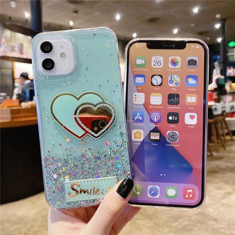 Mirror Glitter Girl Case For Xiaomi Mi POCO X2 X3 NFC M3 F2 9T CC9 A3 Redmi Note 10 6 7 8 9 9S 10T Lite 5G K20 K30 Pro K_voghion.com