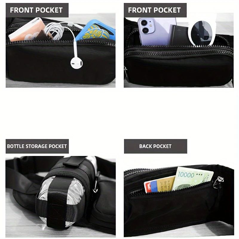 New Sports Waterproof Fanny Pack Large Capacity Portable Morning Exercise Simple Running Outdoor_voghion.com