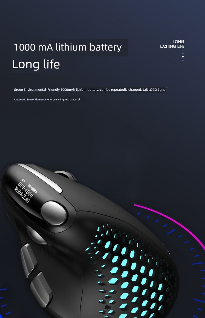 Colorful M618xsd Explorer Wireless Thumb Horizontal Roller Ergonomic Three-Model Rechargeable Vertical Mouse_voghion.com