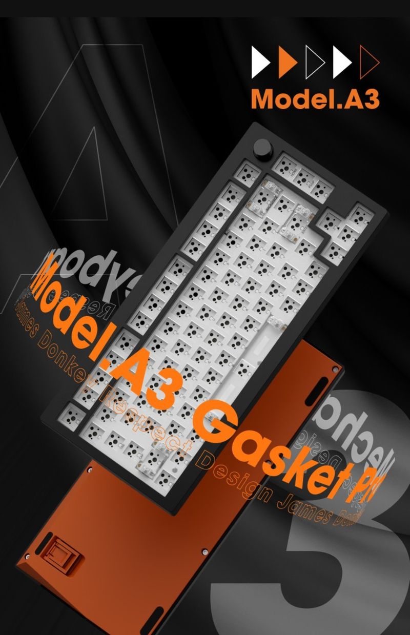 Goedkope Donkey A3 Aangepaste Kit Nical Toetsenbord Pakking Structuur Drie-Modus Draadloze RGB Lamp Hot Plug 75% Kolom_voghion.com