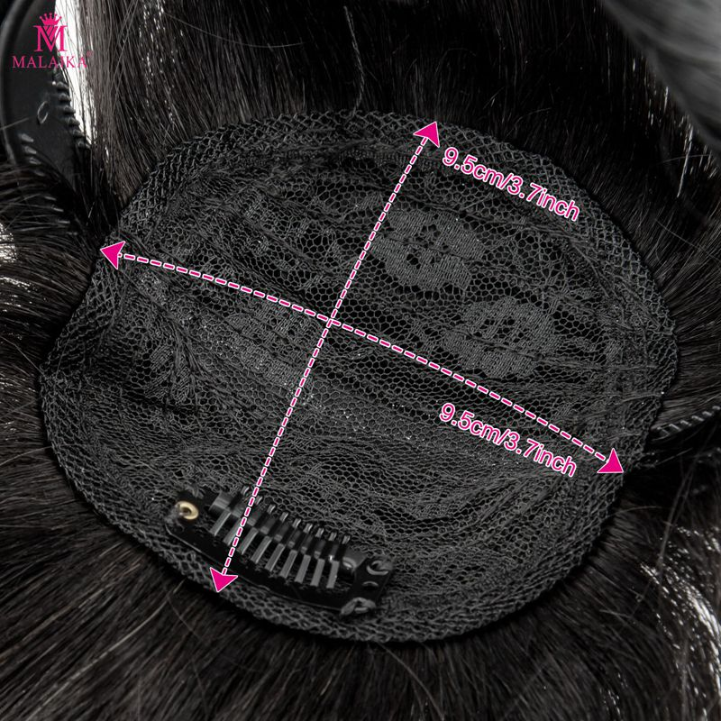 Women Twist Braid Headband Straight Hairpieces Human Hair Clip In Topper Hair Extensions With Bangs Natural Black Natural Black And Brown_voghion.com