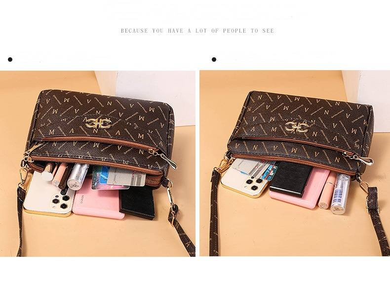 Borsa di design da donna di nuova tendenza borsa da donna Moda signora di mezza età madre confezione a tracolla per cellulare piccola borsa quadrata_voghion.com