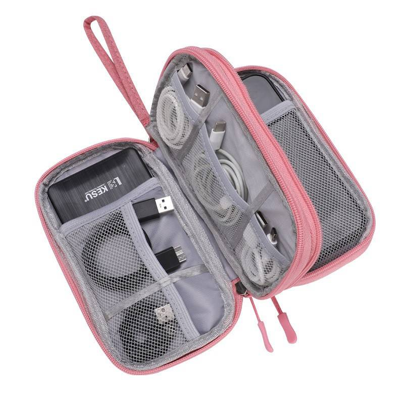 Genți de depozitare, organizator tehnic, husă multifuncțională pentru cabluri, încărcătoare, căști, unități USB, hard disk_voghion.com
