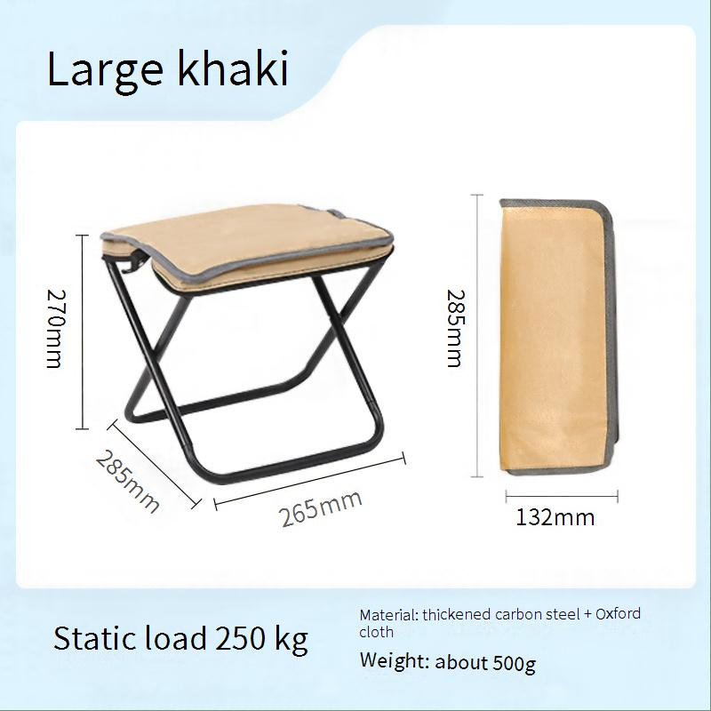 Portable Handbag Folding Chair - Ultra-Compact Camping Stool For Fishing Picnics & Travel Lightweight Foldable Seat With Carry Bag_voghion.com