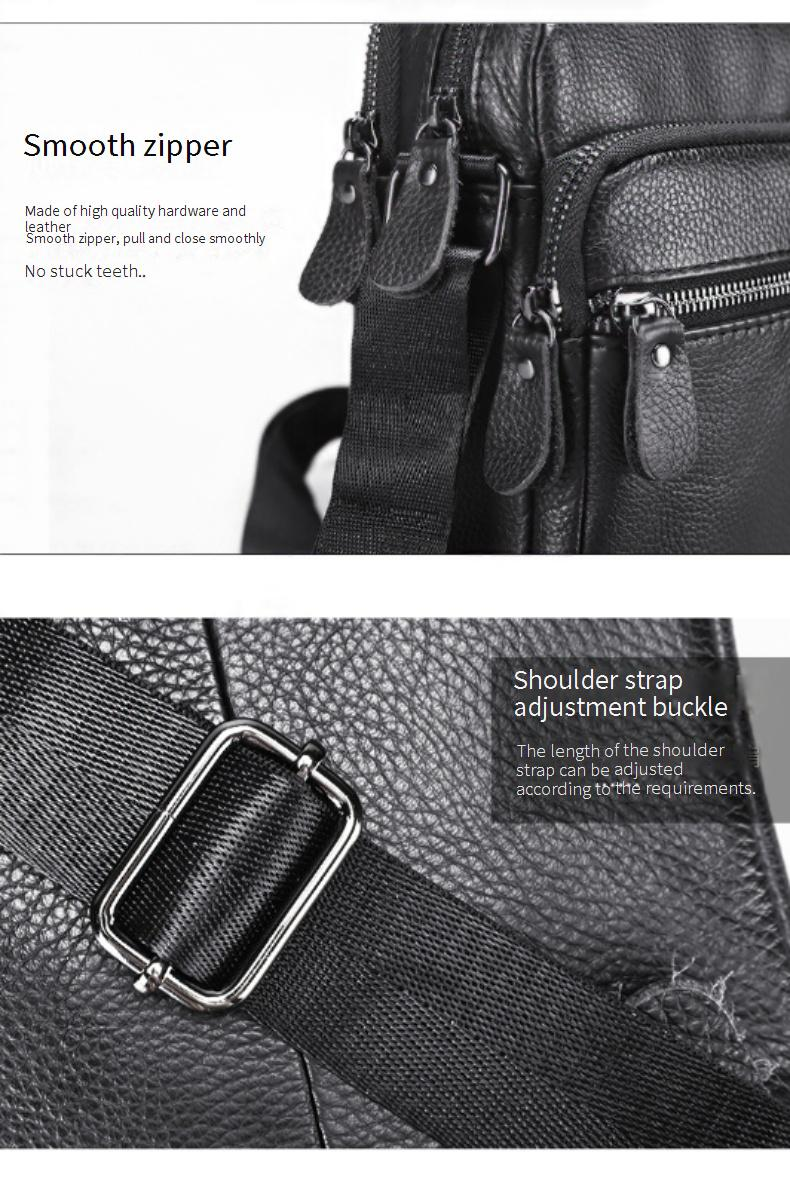 Borsa a tracolla da uomo in pelle Marant, borsa a tracolla verticale da uomo in pelle bovina di prima qualità_voghion.com