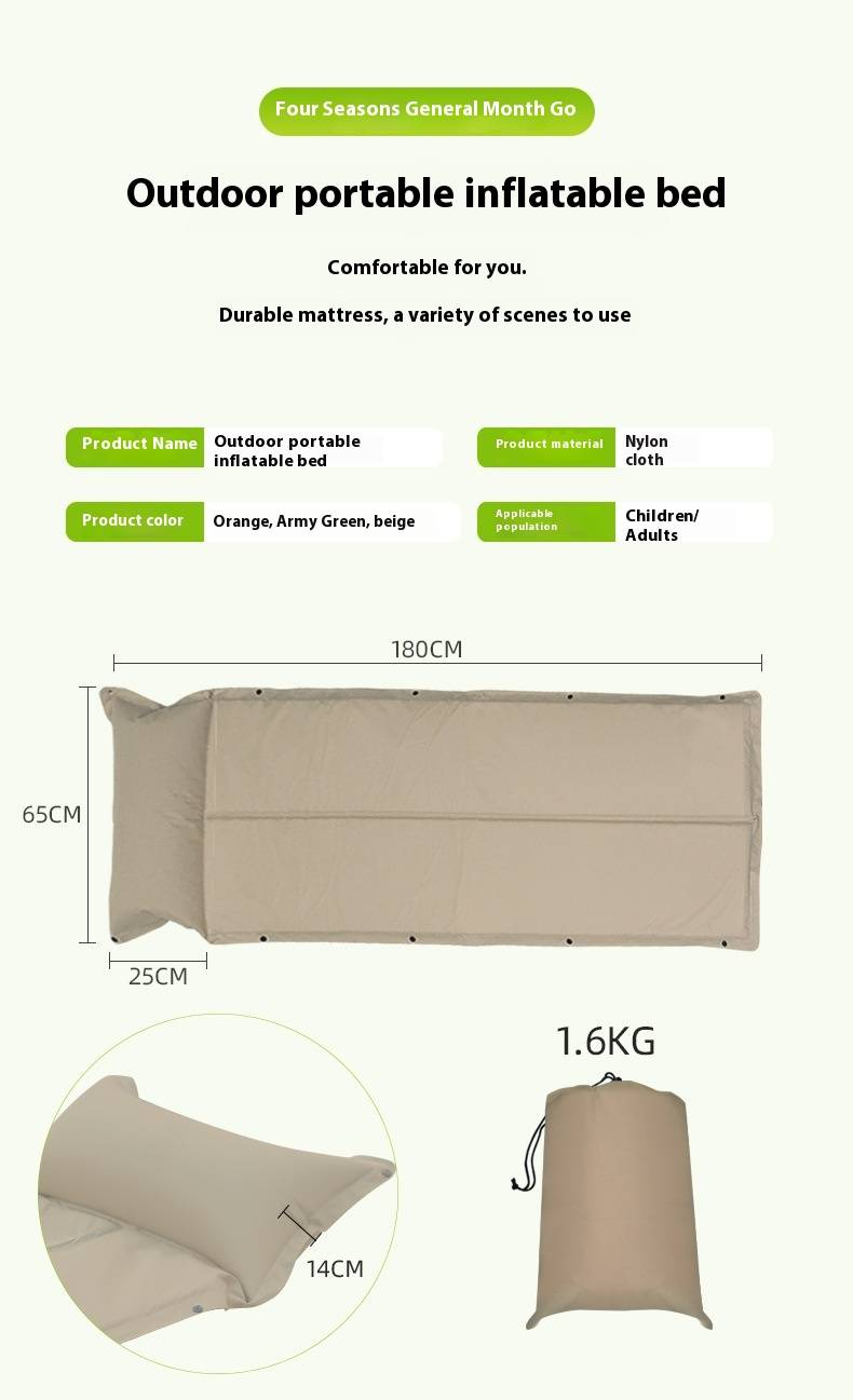 Automatic Inflatable Mattress Tent Sleeping Mat Damp Proof Mat Outdoor Air Cushion Bed Thickened Camping Mat Inflatable Camping Mats_voghion.com