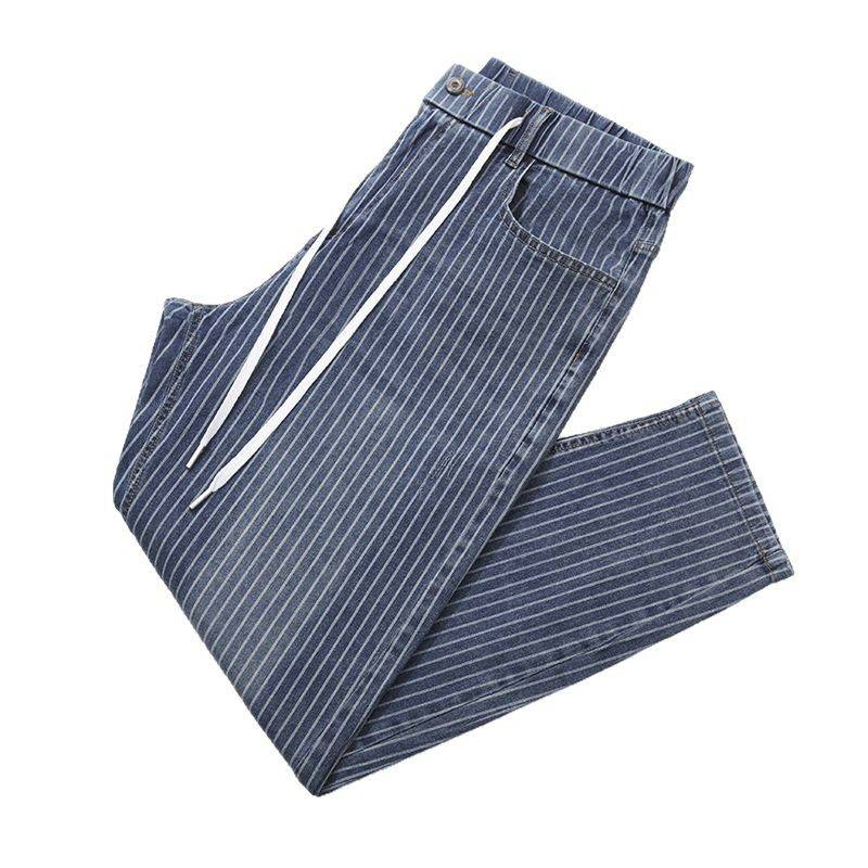 Herrenbekleidung Plus Size Elastische Trendy Taille Jeans_voghion.com