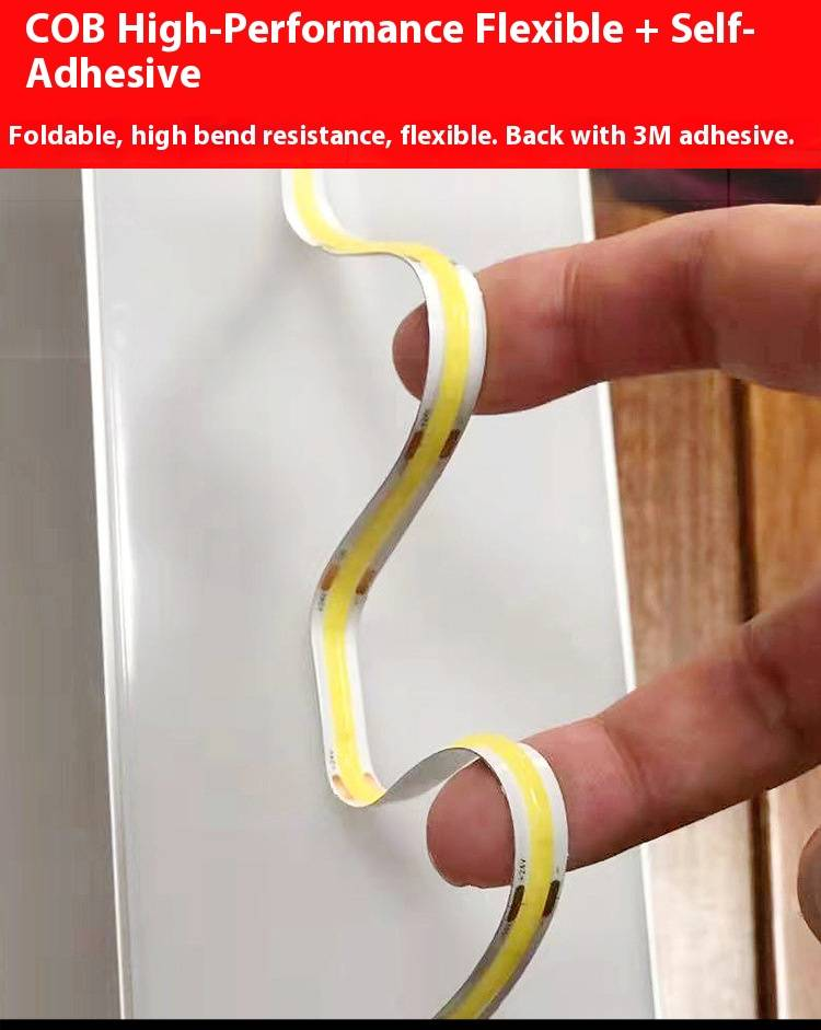Ultradünner 1-mm-LED-COB-Lichtstreifen – 360°-Glüh-Linearbeleuchtung, flexibler 3-V-/5-V-/12-V-/24-V-Lichtbalken für Heim-, Gewerbe- und Heimwerkerprojekte_voghion.com
