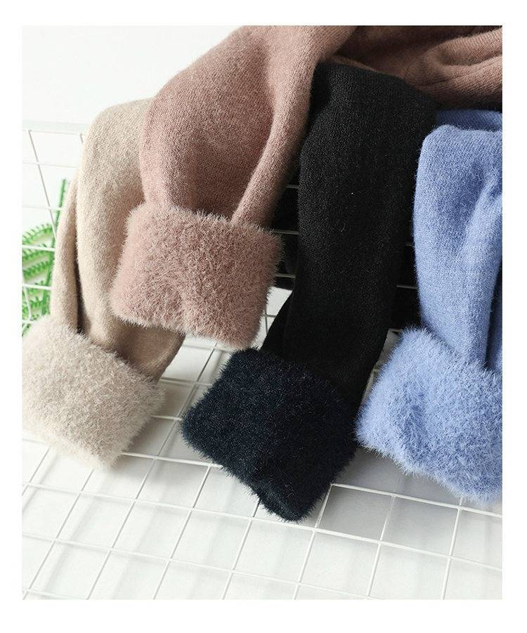 Men's Winter Thermal Fleece Knit Sweater - Semi-Turtle Neck Warm Base Layer, Solid Color Casual Pullover For Cold Weather_voghion.com