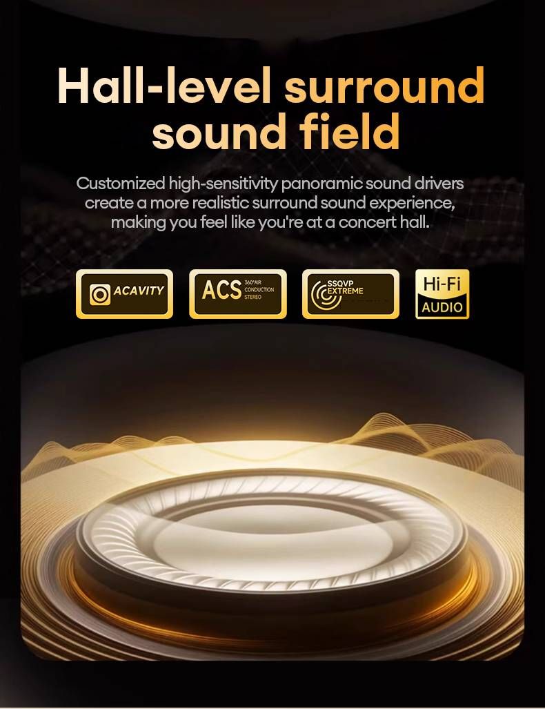 Auriculares Bluetooth originales Lenovo LE505 de conducción ósea 6.0 OWS, auriculares inalámbricos estéreo HIFI, bajos, para música, juegos y deportes._voghion.com