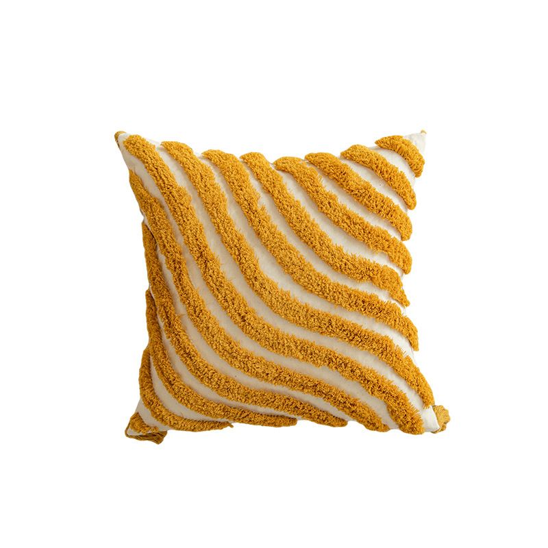 Cuscino decorativo Bohemian Gold Sun con nappe - Fodera per cuscino in ciniglia con motivo geometrico per divano, letto e arredamento per la casa_voghion.com