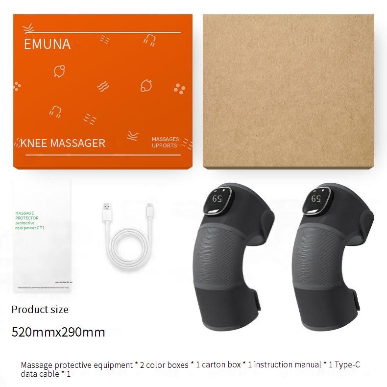 Wireless Heating Knee Massager With Vibration & Magnetic Therapy - Adjustable Temperature For Joint Pain Relief, Arthritis,_voghion.com