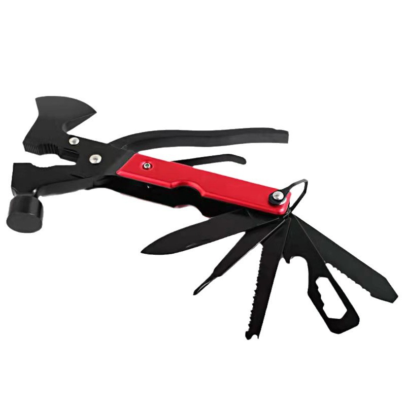 16-in-1 Folding Multi-functional Axe Hammer Emergency Tool Outdoor Camping Multi-purpose Tool_voghion.com