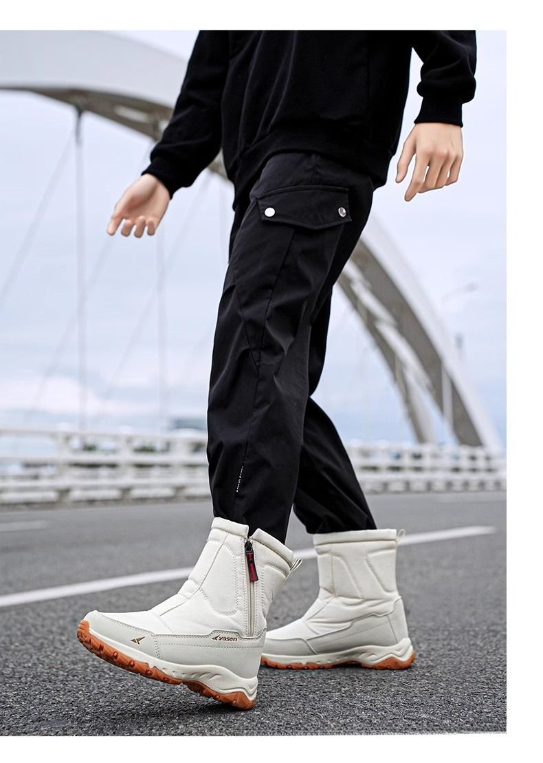 Bottes de neige thermiques pour homme 2025, chaussures d'hiver imperméables et antidérapantes avec doublure polaire, bottines pour temps extrêmement froid pour femmes et hommes._voghion.com