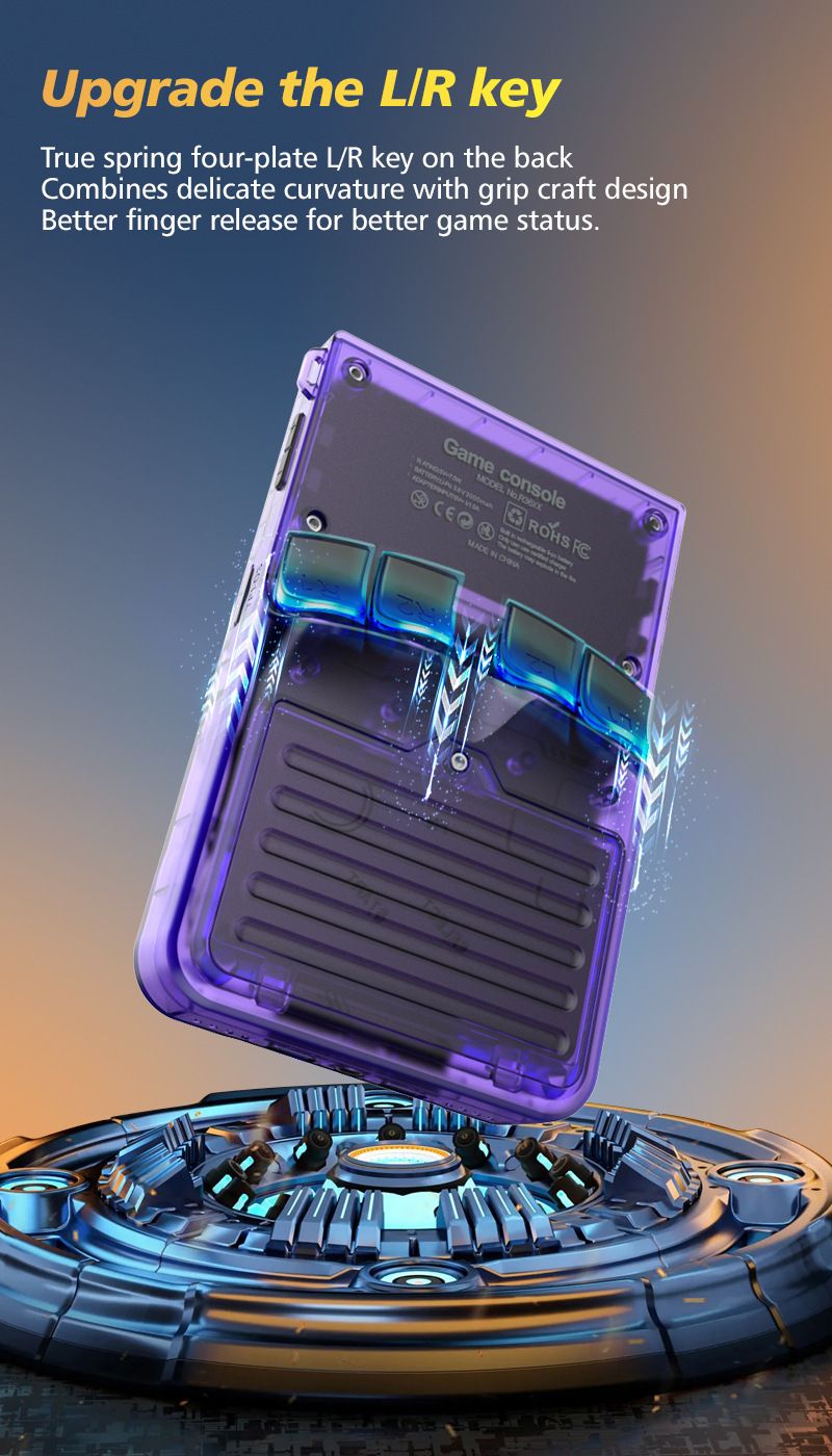 R36XX Handheld Game Console - Retro Open-Source Draagbare Gaming (WiFi Multiplayer, 1000+ Klassieke Games, Plug & Play, Oplaadbare Batterij)_voghion.com